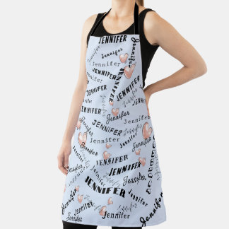 Aangepaste naamcollage schort