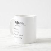 Aangepaste naamdefinitie|Eén foto Koffiemok (Voorkant links)