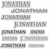 Aangepaste naamformaten Monogram Laptop-beker Sticker (Voorkant)