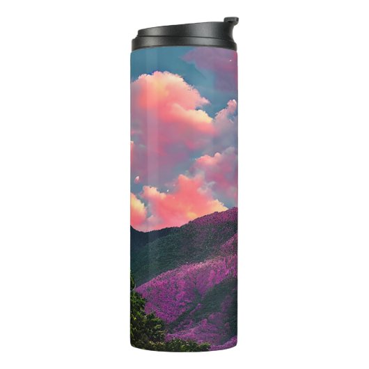 Aangepaste naamgloed van de avond thermosbeker (Gedraaid links)