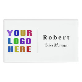 Aangepaste naamkaart met Logo Naambadge