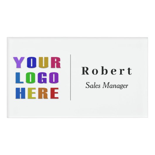 Aangepaste naamkaart met Logo Naambadge (Voorkant)