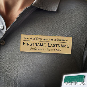 Aangepaste naamkaart - naam van de organisatie of naambadge
