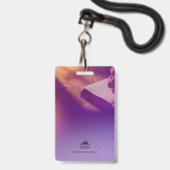 Aangepaste naamkaart voor gastvrij team van kerkel badge (Achterkant met lanyard)