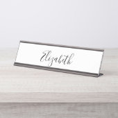 Aangepaste naamkalligrafie bureau naambordje (Voorkant)