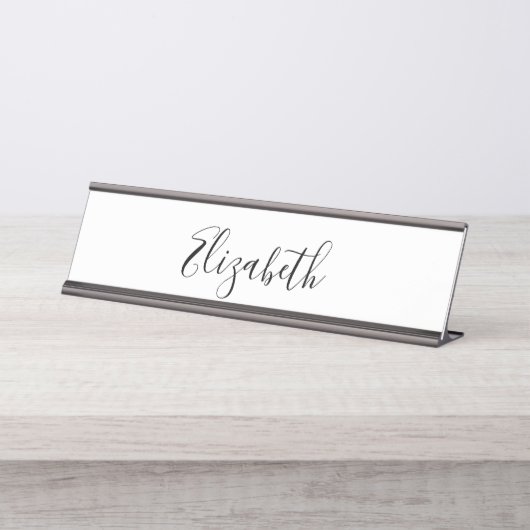 Aangepaste naamkalligrafie bureau naambordje (Voorkant)