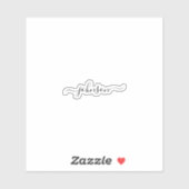 Aangepaste naamkalligrafie sticker (Vel)