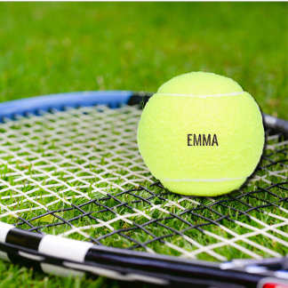 Aangepaste naamkleur tennisballen