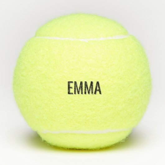 Aangepaste naamkleur tennisballen (Voorkant)
