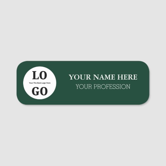 Aangepaste naamlabel voor werknemer naamplaatje (Voorkant)