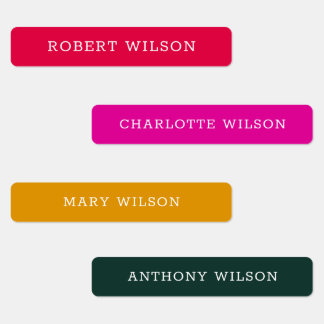 Aangepaste naamlabels labels
