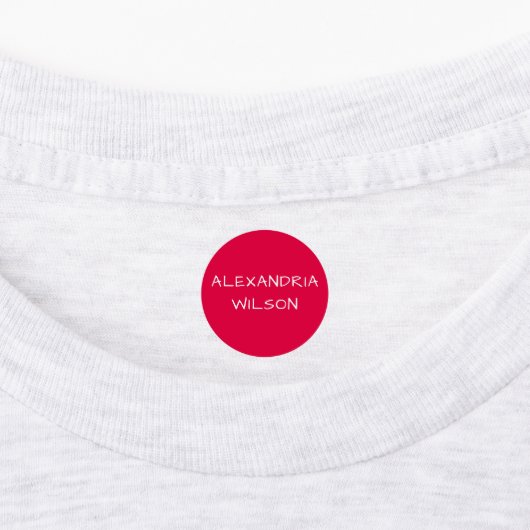 Aangepaste naamlabels labels (Aangebracht)