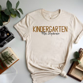 Aangepaste naamontwerp voor kleuterleidster Tri-Blend shirt