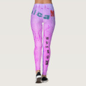 Aangepaste naamrechten leggings (Achterkant)