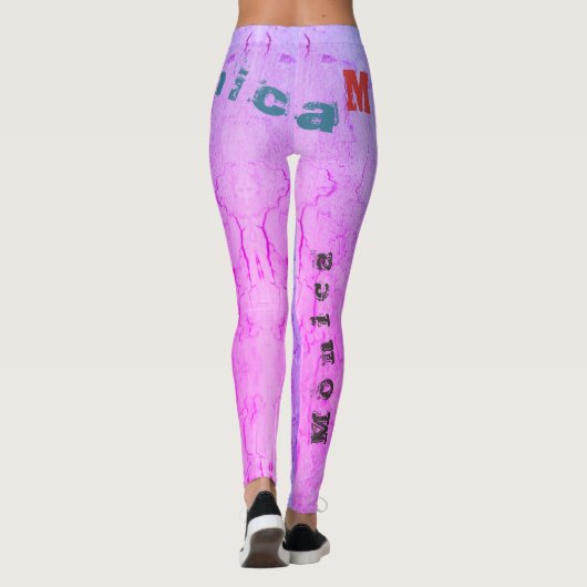 Aangepaste naamrechten leggings (Achterkant)