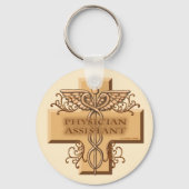 Aangepaste naamsleutelhanger van Physician Assista Sleutelhanger (Voorkant)