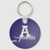 Aangepaste naamsleutelketen | Monogrammen Sleutelh Sleutelhanger (Voorkant)