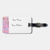 Aangepaste naamspeler Posities Netball Bagagelabel (Achterkant horizontaal)