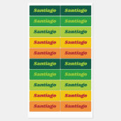 Aangepaste naamsticker labels (Vel)