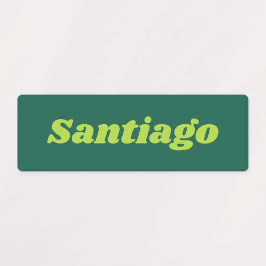 Aangepaste naamsticker labels (Design 1)