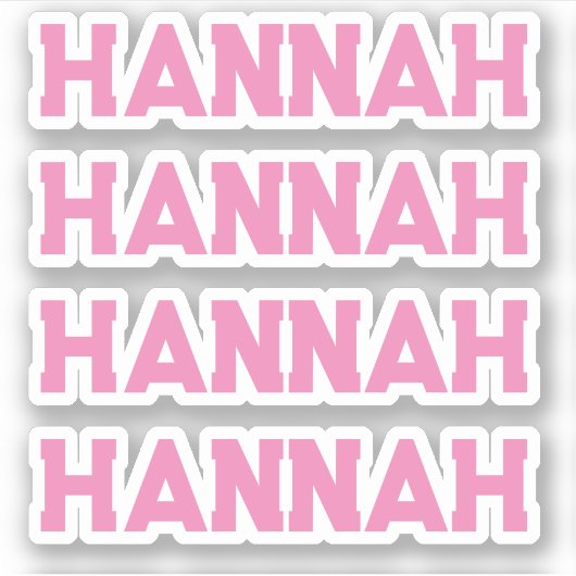 Aangepaste naamsticker sticker (Voorkant)