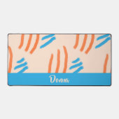 Aangepaste naamsverflijnen gevlochten bureaumat (Voorkant)