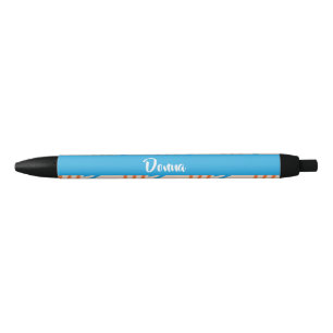 Aangepaste naamsverflijnen gevlochten zwarte inkt pen