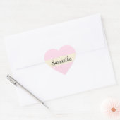 Aangepaste naamtag voor gepersonaliseerde scriptle hart sticker (Envelop)