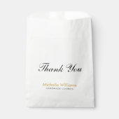 Aangepaste naamtekst bedankt Persoonlijk Bedankzakje (Voorkant)