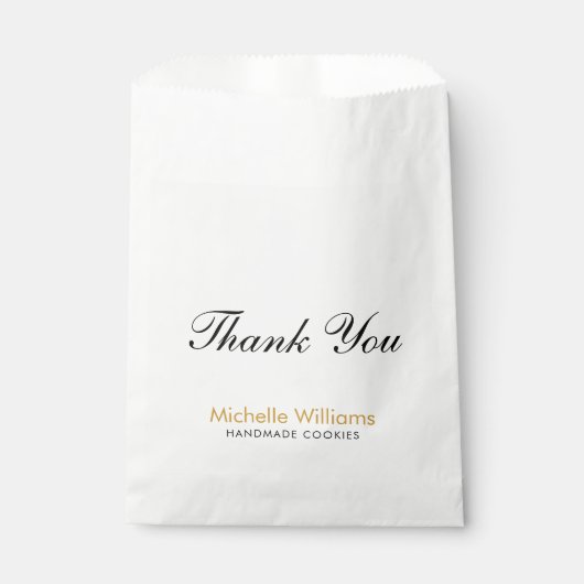 Aangepaste naamtekst bedankt Persoonlijk Bedankzakje (Voorkant)