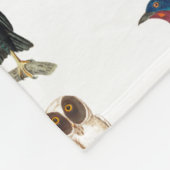 Aangepaste naamvogels fleece deken (Hoek)