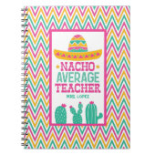 Aangepaste Nacho gemiddelde leraar Funny Cactus Notitieboek (Voorkant)