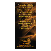 Aangepaste nachtelijke Abstracte zakelijke Sjabloo Reclamekaart (Achterkant)