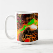 Aangepaste najaarkleuren Abstracte kleuren voor he Koffiemok (Links)