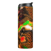 Aangepaste najaarkleuren Abstracte kleuren voor he Thermosbeker (Gedraaid links)