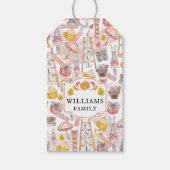 Aangepaste najaarse Thanksgiving Waterverf Cadeaulabel (Voorkant)