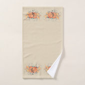 Aangepaste najaarstop Waterverf pompoen Bad Handdoek (Handdoek)