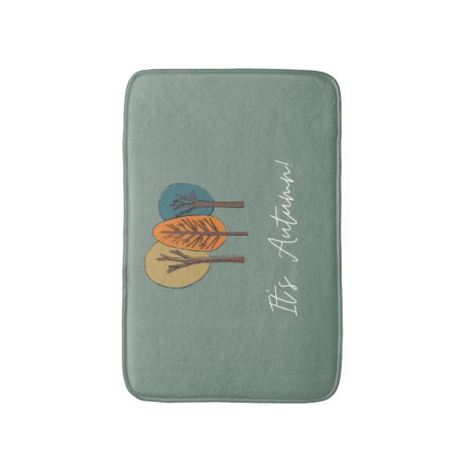 Aangepaste najaarwiskundelet badmat (Voorkant Verticaal)