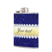 Aangepaste nakomelingen, goud, diamanten heupfles (Links)