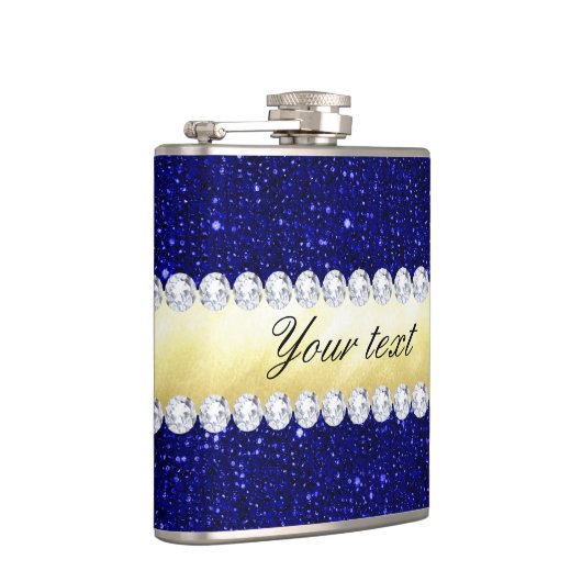 Aangepaste nakomelingen, goud, diamanten heupfles (Rechts)