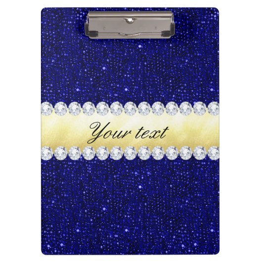 Aangepaste nakomelingen, goud, diamanten klembord (Voorkant)