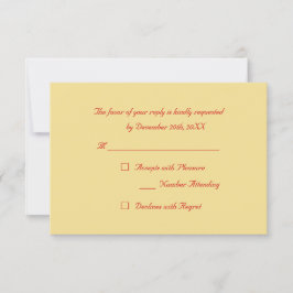 Aangepaste namaak goud rode elegante kerstfeest RS RSVP Kaartje