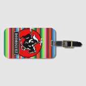 Aangepaste NAME Charro Paard Spaans Mexicaans Sera Bagagelabel (Voorkant (horizontaal))