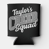 Aangepaste NAME Cheerleader School Varsity Cheer S Blikjeskoeler (Voorkant)