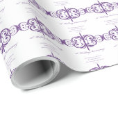 Aangepaste namen, 50e Jubileum voor bruiloft naar  Cadeaupapier (Rol Hoek)