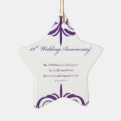 Aangepaste namen, 50e Jubileum voor bruiloft naar Keramisch Ornament (Rechts)