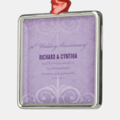 Aangepaste namen, 50e Jubileum voor bruiloft naar  Metalen Ornament (Links)