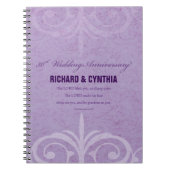 Aangepaste namen, 50e Jubileum voor bruiloft naar  Notitieboek (Voorkant)
