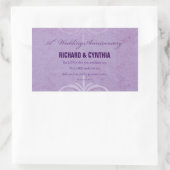 Aangepaste namen, 50e Jubileum voor bruiloft naar  Rechthoekige Sticker (Tas)