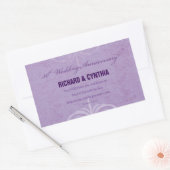 Aangepaste namen, 50e Jubileum voor bruiloft naar  Rechthoekige Sticker (Envelop)